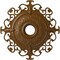 Ekena Millwork Orleans Ceiling Medallion (Fits Canopies up to 8 1/4"), 38 3/8"OD x 6 5/8"ID x 2 7/8"P, Smokey Topaz CM38OLSTF - alternate 1